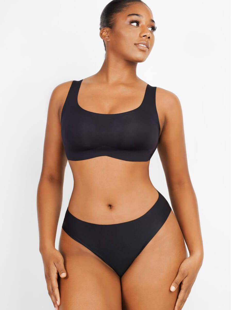 Soutien-gorge sans armatures à maintien souple