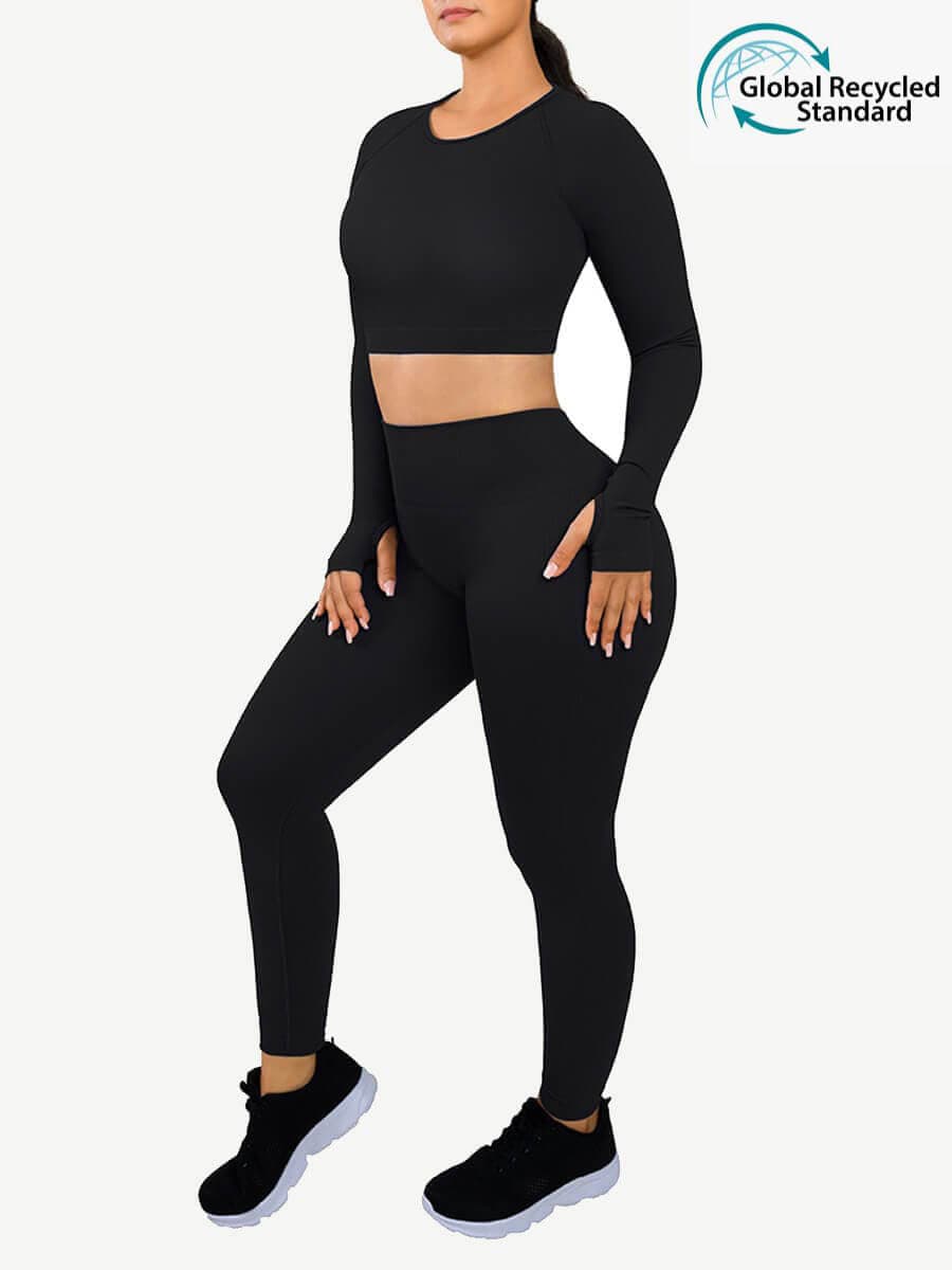 YD220014 — Seamless Sports Shaping Jumpsuit with Thumbholes