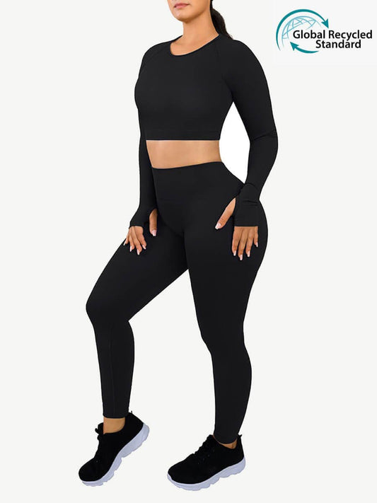 YD220014 — Combinaison gainante de sport sans coutures avec passe-pouces