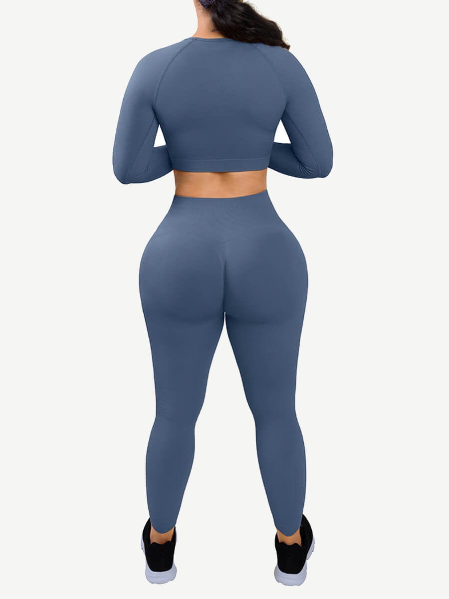 YD220014 — Seamless Sports Shaping Jumpsuit with Thumbholes