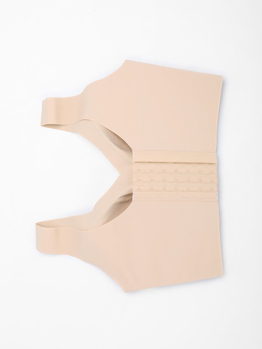 Fitted V-neck seamless bra tank top — image 17