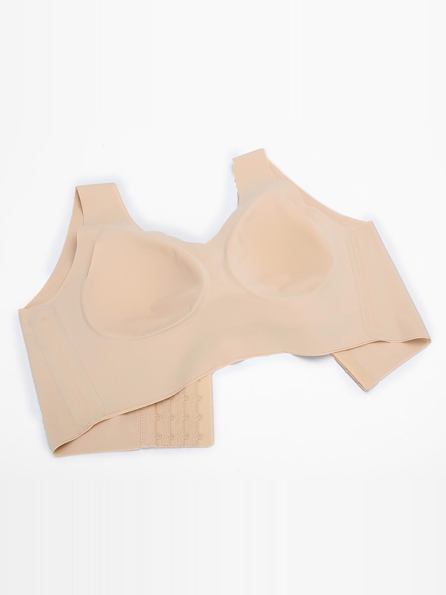 Fitted V-neck seamless bra tank top — image 18