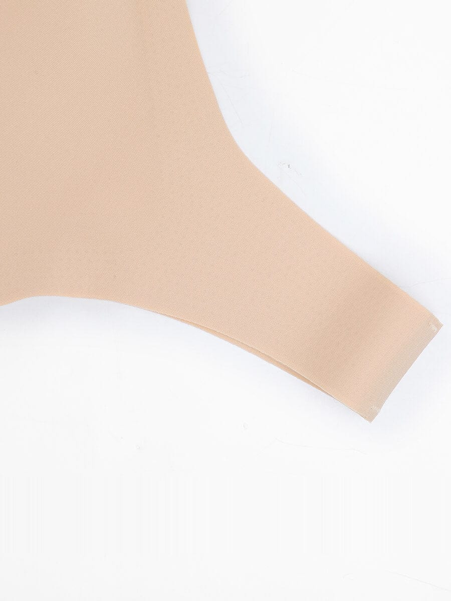 Fitted V-neck seamless bra tank top — image 19