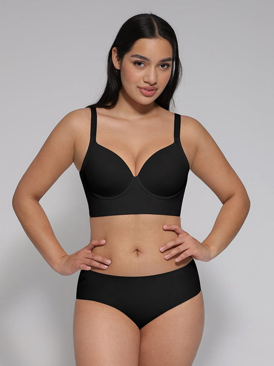 Soutien-gorge noir sculptant – vue 2