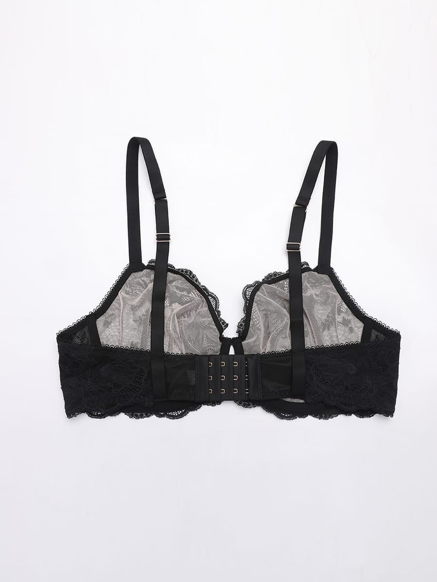 Soutien-gorge en dentelle florale – vue 15