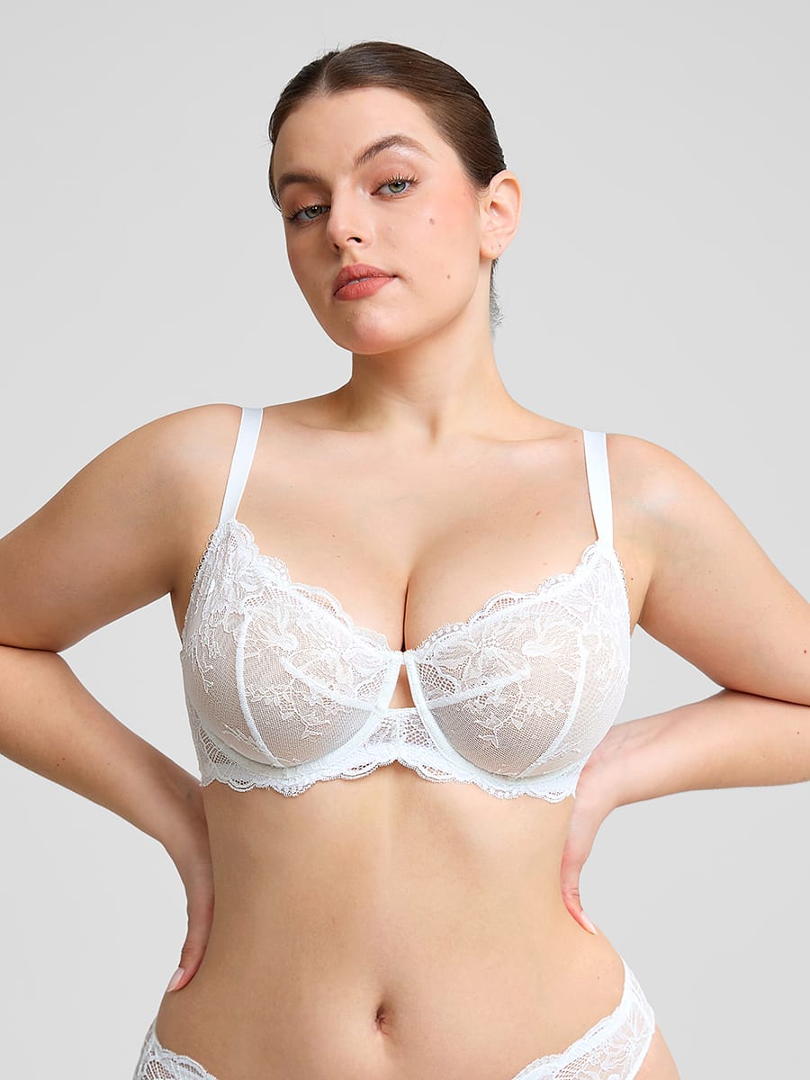 Soutien-gorge en dentelle florale – vue 20