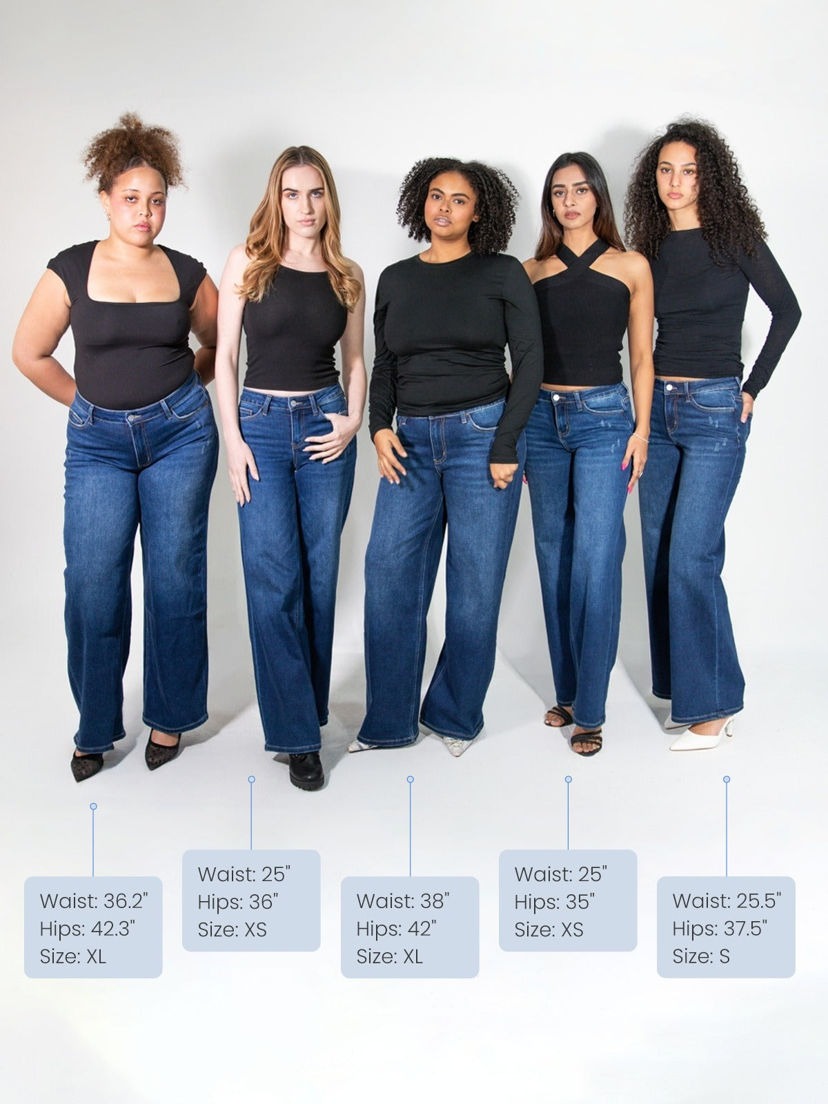 Jean stretch évasé remonte-fesses — Butt-lifting stretch flare jeans