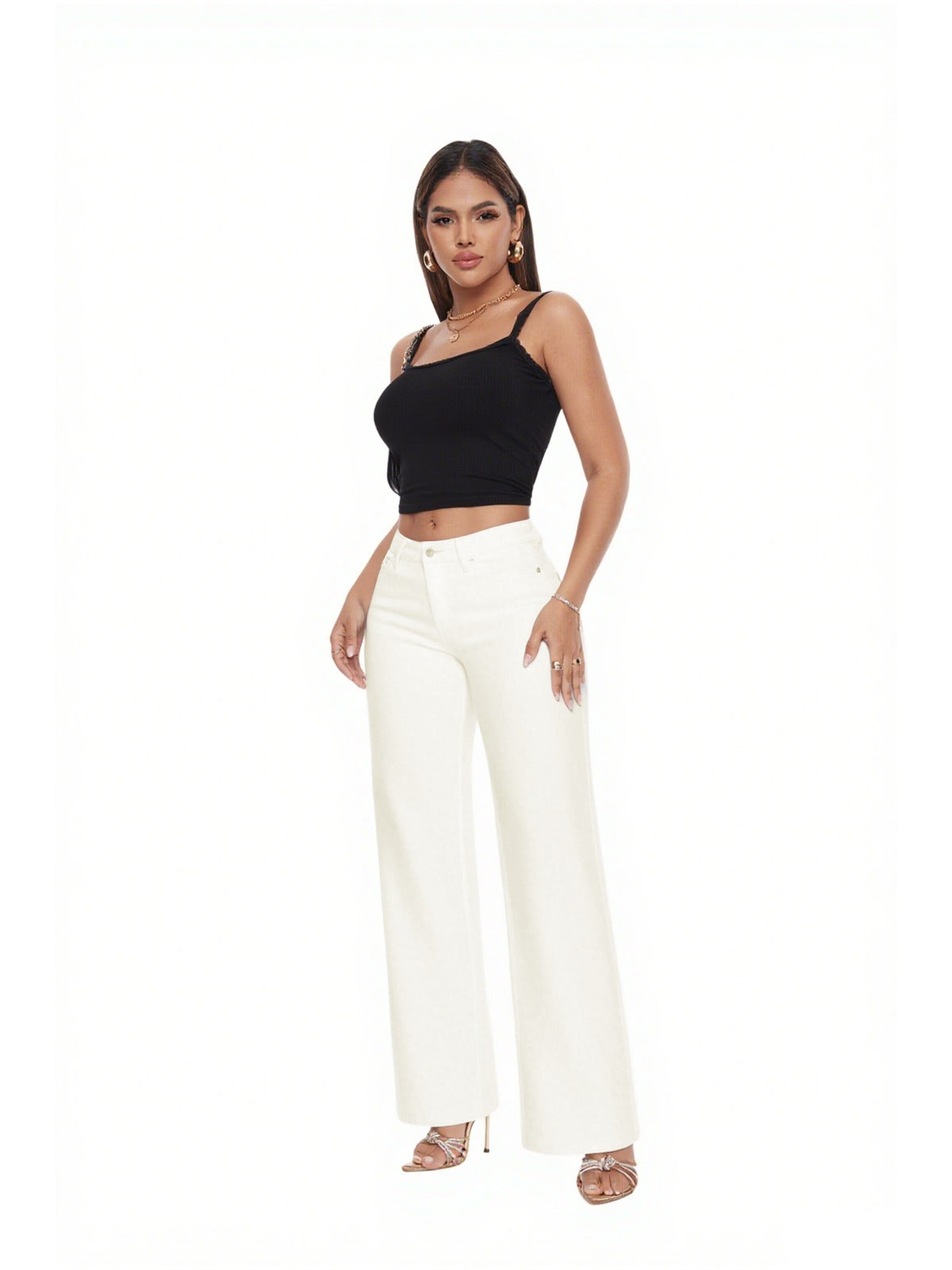 Jean stretch évasé remonte-fesses — Butt-lifting stretch flare jeans