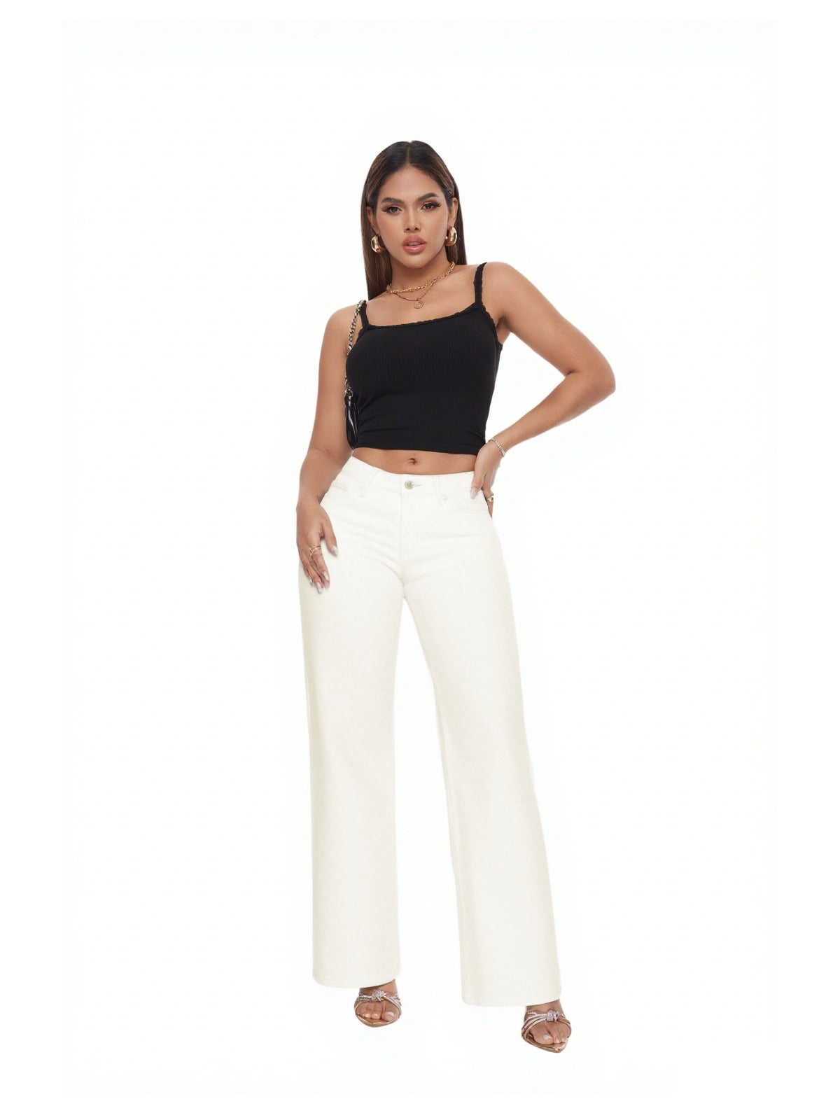Jean stretch évasé remonte-fesses — Butt-lifting stretch flare jeans