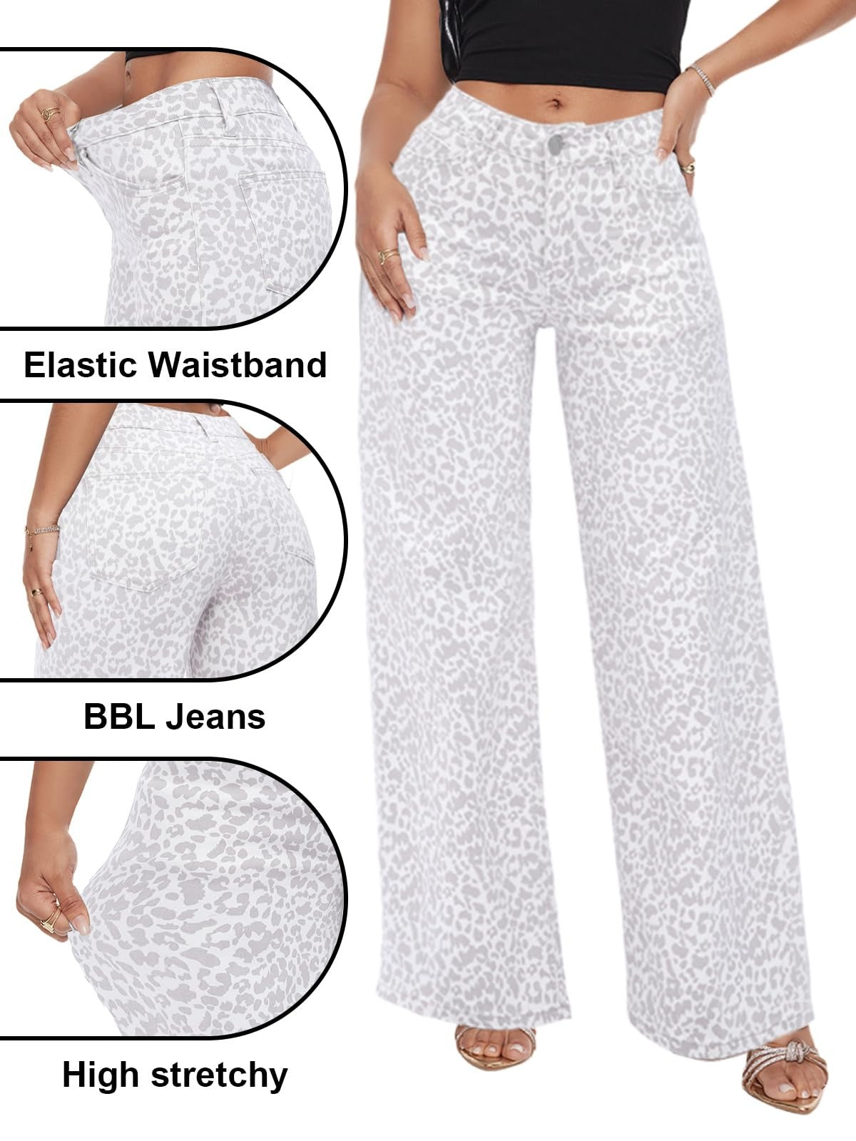 Jean stretch évasé remonte-fesses — Butt-lifting stretch flare jeans