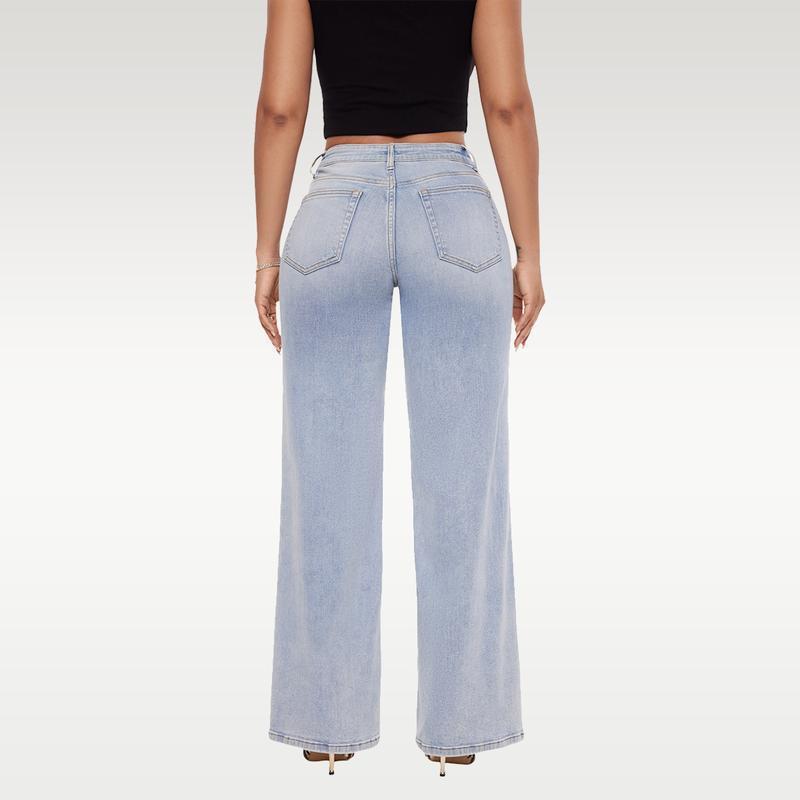 Jean stretch évasé remonte-fesses — Butt-lifting stretch flare jeans